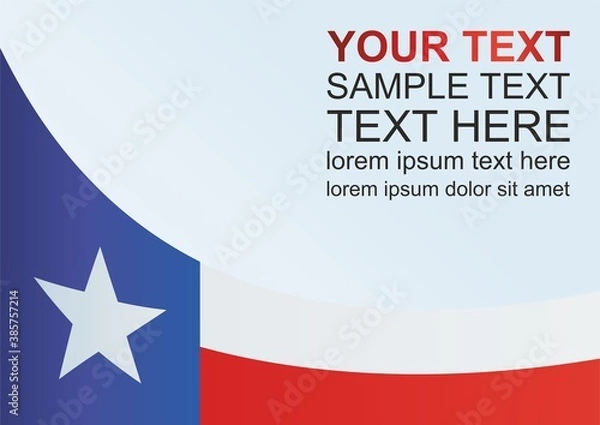Fototapeta Flag of Texas. template for the award, an official document with the flag of the state of Texas.
