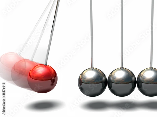 Fototapeta moving_red_sphere_s