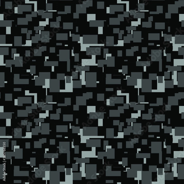 Obraz abstract seamless pattern of rectangular gray and black color shapes