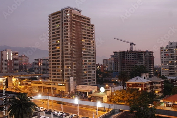 Fototapeta city skyline at night