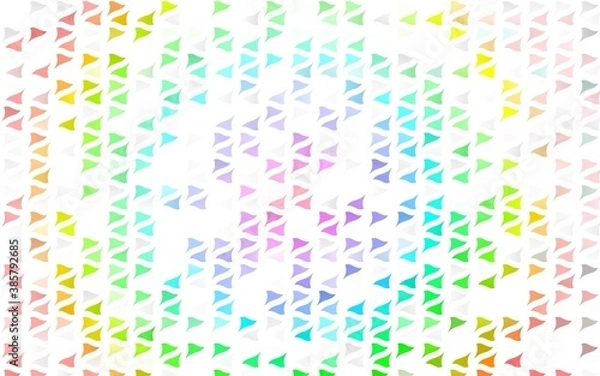 Obraz Light Multicolor, Rainbow vector layout with lines, triangles.