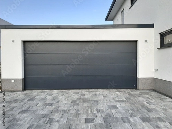 Fototapeta modern and decorative garage door
