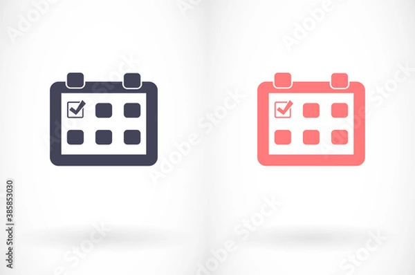 Obraz Calendar vector icon. Element of cyber security for mobile concept and web apps vector icon. Thin line icon for website design and development, vector icon