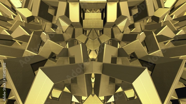 Fototapeta Abstract 3D geometric pattern