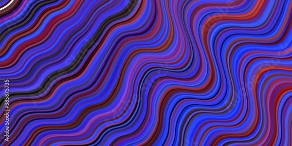 Fototapeta Light Blue, Red vector pattern with lines.