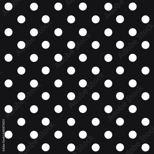 Fototapeta Polka dot background colored, simple design white background EPS Vector