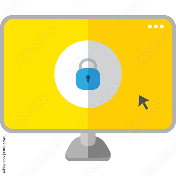 Fototapeta online security icon 
