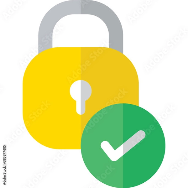 Fototapeta secured icon