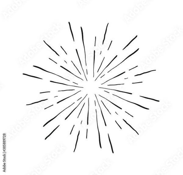 Obraz starburst doodle