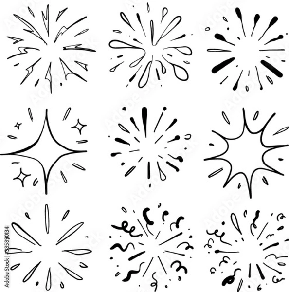 Obraz starburst doodle
