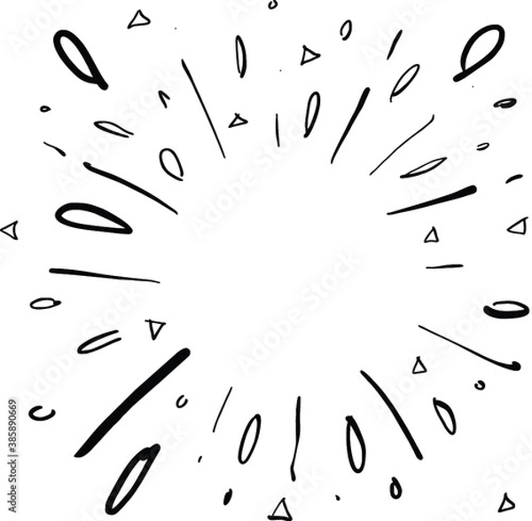 Obraz starburst doodle