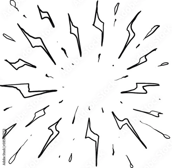 Obraz starburst doodle