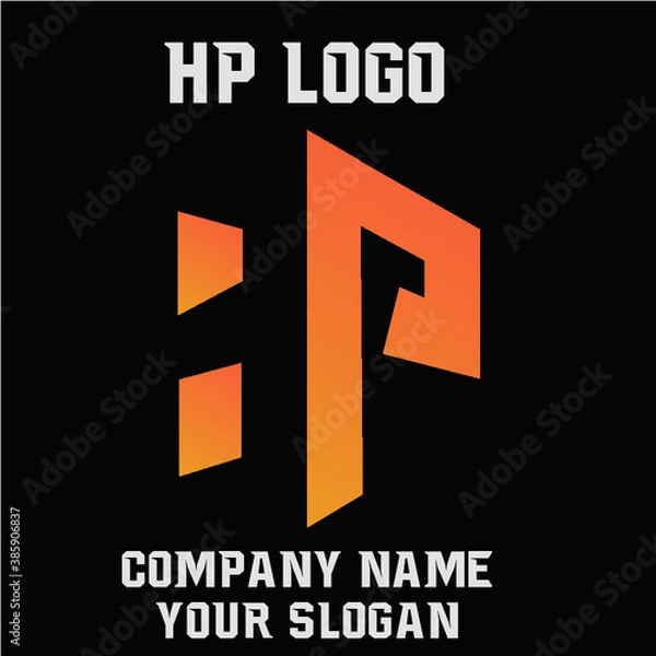 Fototapeta HP Initial Logo for company and individual names