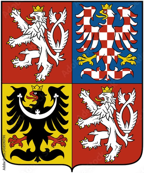 Obraz Herb Republiki Czeskiej
