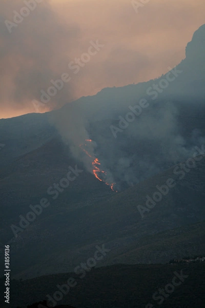 Obraz Incendio Monte Aurunci
