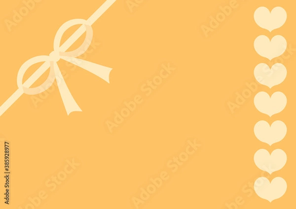 Fototapeta リボンとハート