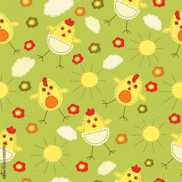 Fototapeta Easter seamless