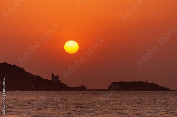 Obraz 伊豆、下田の朝日　静岡　日本　アジア