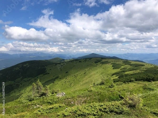 Fototapeta landscape with blue sky
