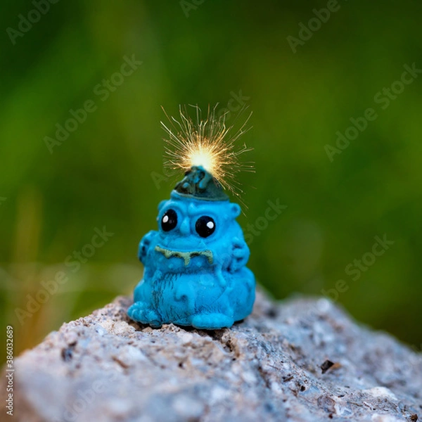 Obraz blue toy rock