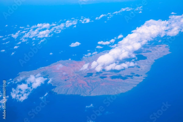 Obraz Aerial Kahoolawe island, Hawaii