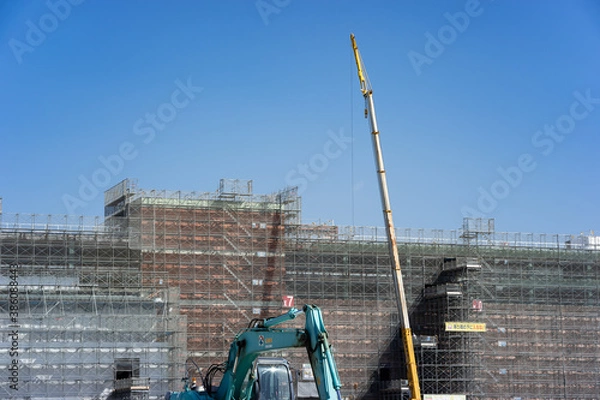 Obraz ショッピングセンター建設工事現場
