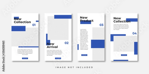 Obraz Instagram stories template. Vector Illustration