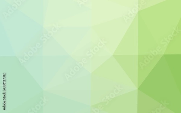Fototapeta Light Green vector low poly cover.