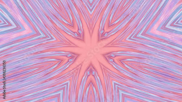 Fototapeta Abstract kaleidoscope background. Beautiful multicolor kaleidoscope texture. Unique kaleidoscope design.