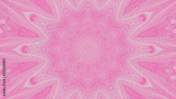 Fototapeta Abstract kaleidoscope background. Beautiful multicolor kaleidoscope texture. Unique kaleidoscope design.