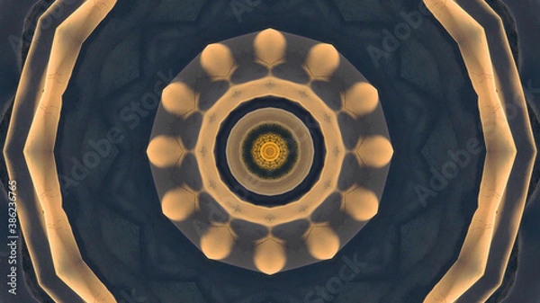 Fototapeta Abstract kaleidoscope background. Beautiful multicolor kaleidoscope texture. Unique kaleidoscope design.