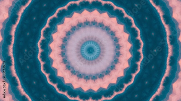 Fototapeta Abstract kaleidoscope background. Beautiful multicolor kaleidoscope texture. Unique kaleidoscope design.