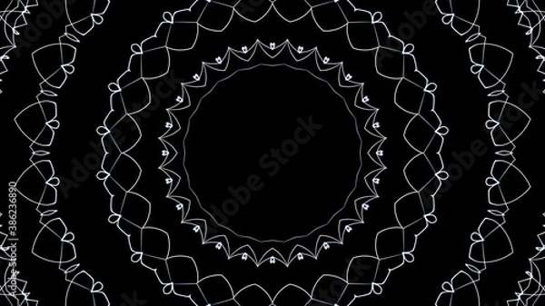 Fototapeta Abstract kaleidoscope background. Beautiful multicolor kaleidoscope texture. Unique kaleidoscope design.