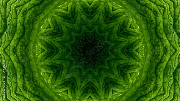 Fototapeta Abstract kaleidoscope background. Beautiful multicolor kaleidoscope texture. Unique kaleidoscope design.