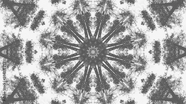 Fototapeta Abstract kaleidoscope background. Beautiful multicolor kaleidoscope texture. Unique kaleidoscope design.