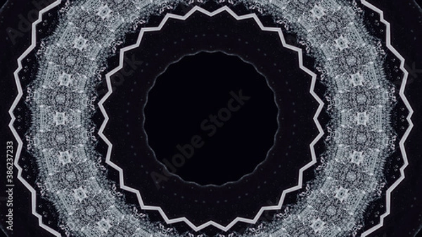 Fototapeta Abstract kaleidoscope background. Beautiful multicolor kaleidoscope texture. Unique kaleidoscope design.