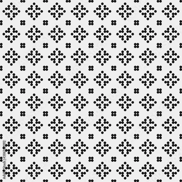 Obraz Abstract Cross Pattern Dots Logo generative computational art illustration