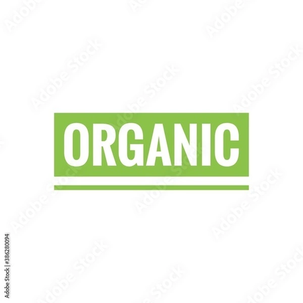 Fototapeta Green food word quote lettering illustration