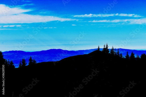 Obraz sunrise over the mountains