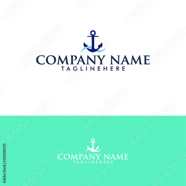 Fototapeta Simple and elegant fishing rod logo design that fits your business and uses the latest Adobe illustrations.

