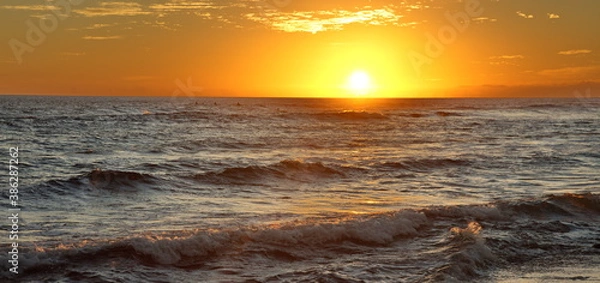 Obraz sunset over the beach