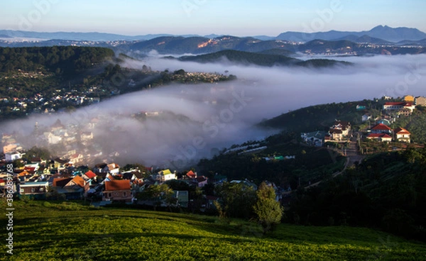 Obraz 
Early sunshine and clouds