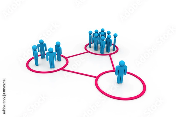 Obraz Business network