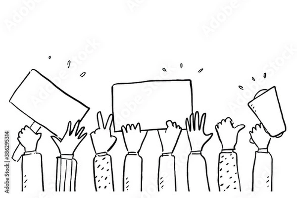 Obraz applause hand drawn