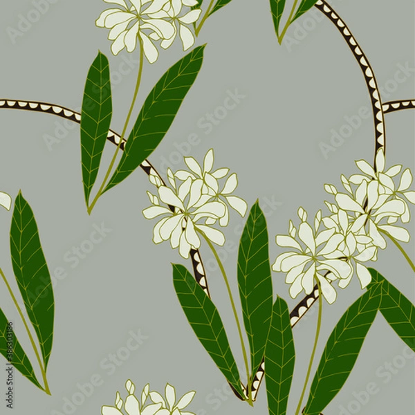 Obraz Beautiful seamless floral pattern background.