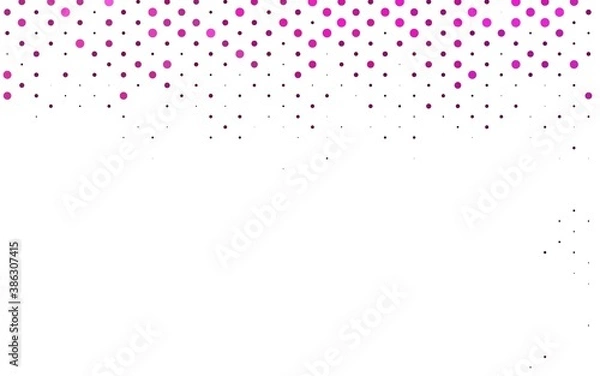 Fototapeta Light Pink vector texture with disks.