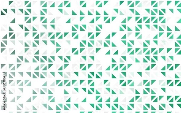 Fototapeta Light Green vector seamless layout with lines, triangles.