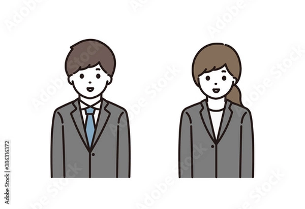 Obraz ビジネスマン ビジネスウーマン イラスト