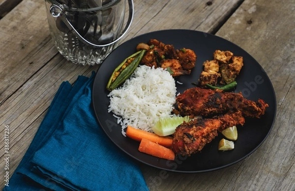 Obraz rice with chicken