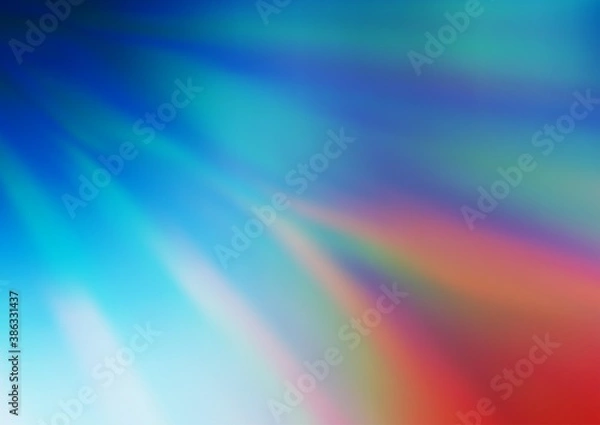 Fototapeta Light Blue, Red vector blurred and colored template.